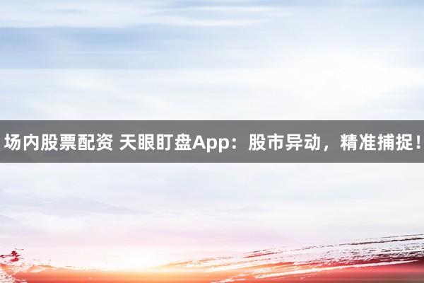 场内股票配资 天眼盯盘App：股市异动，精准捕捉！